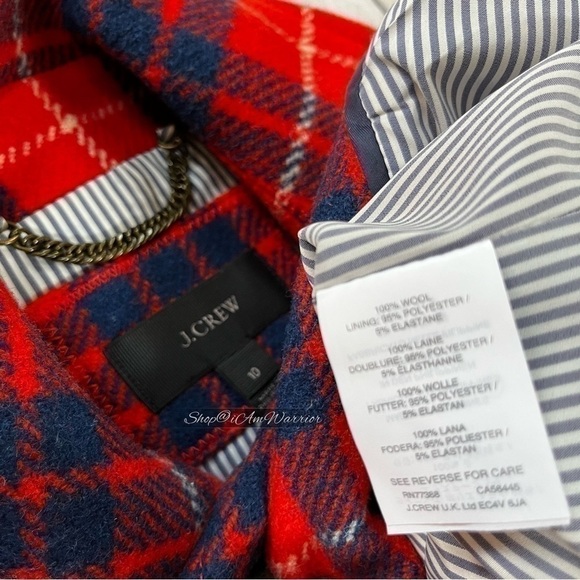J.Crew double breasted Majesty coat in Scottish Hamilton plaid *shop@iamwarrior - Picture 14 of 15